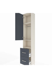 Arges Dolap 3 Raflı 2 Çekmeceli Tek Askılı 44x30x221 - S28M180V2A