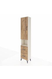 Arges Dolap 3 Raflı 2 Çekmeceli Tek Askılı 44x30x221 - S28M180V3A