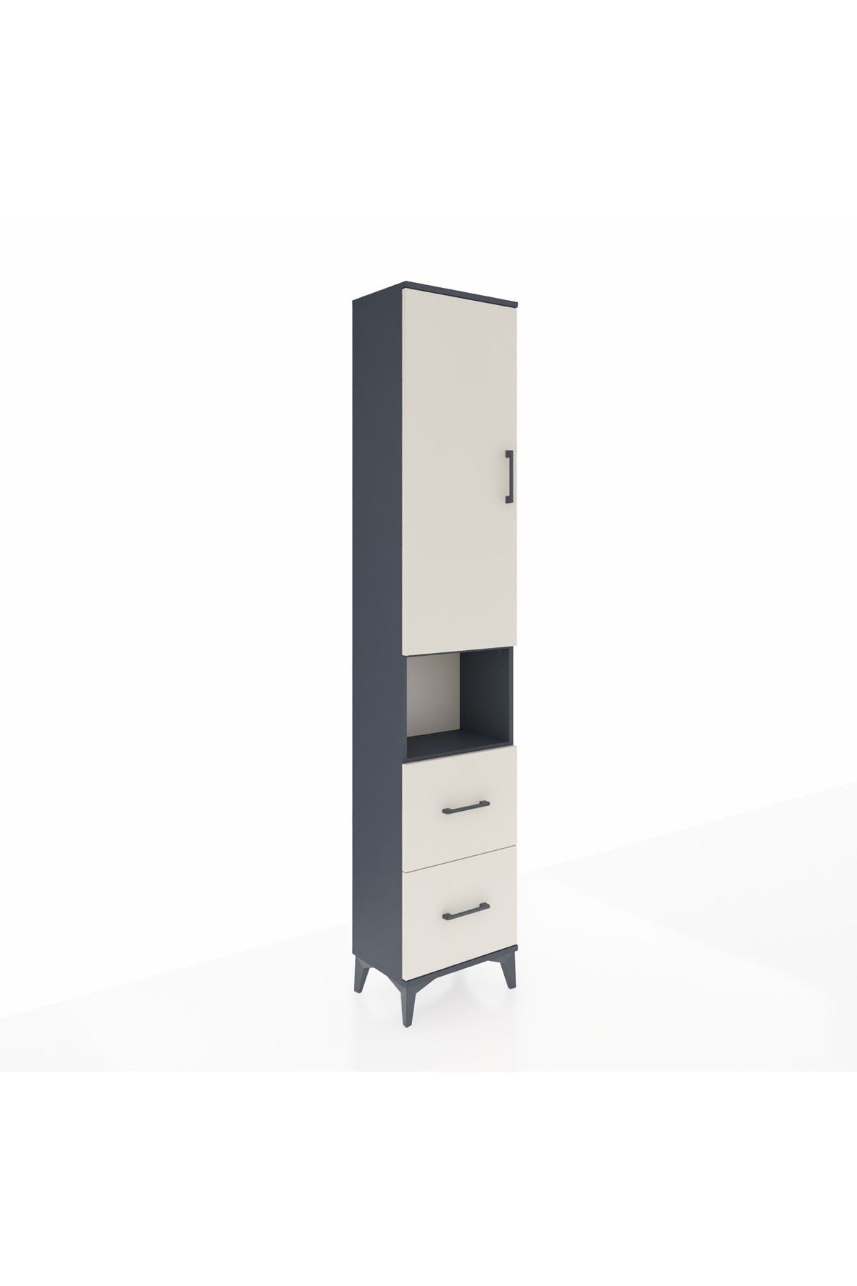 Arges Dolap 3 Raflı 2 Çekmeceli Tek Askılı 44x30x221 - S28M180V4A