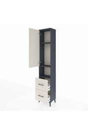 Arges Dolap 3 Raflı 2 Çekmeceli Tek Askılı 44x30x221 - S28M180V4A