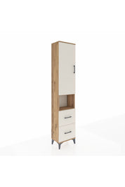Arges Dolap 3 Raflı 2 Çekmeceli Tek Askılı 44x30x221 - S28M180V7A