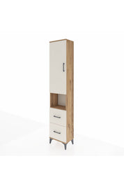 Arges Dolap 3 Raflı 2 Çekmeceli Tek Askılı 44x30x221 - S28M180V7A
