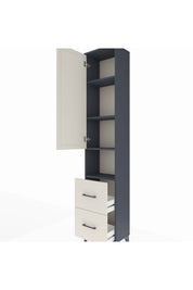 Arges Dolap 4 Raflı 2 Çekmeceli Tek Kapaklı 44x30x221 - S28M181V4A