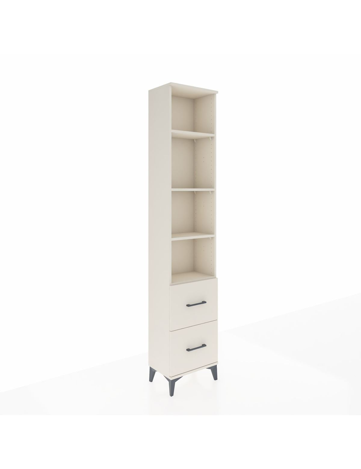 Arges Dolap 4 Raflı 2 Çekmeceli 44x30x221 - S28M182V1A