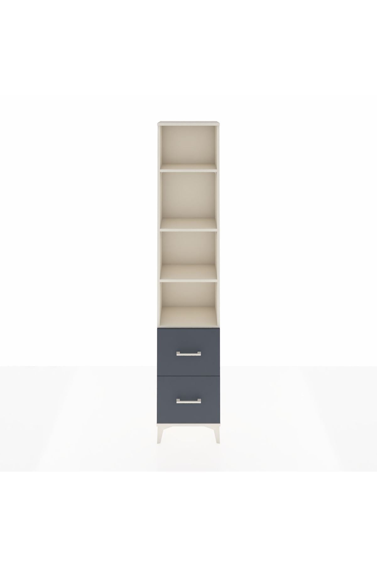 Arges Dolap 4 Raflı 2 Çekmeceli 44x30x221 - S28M182V2A