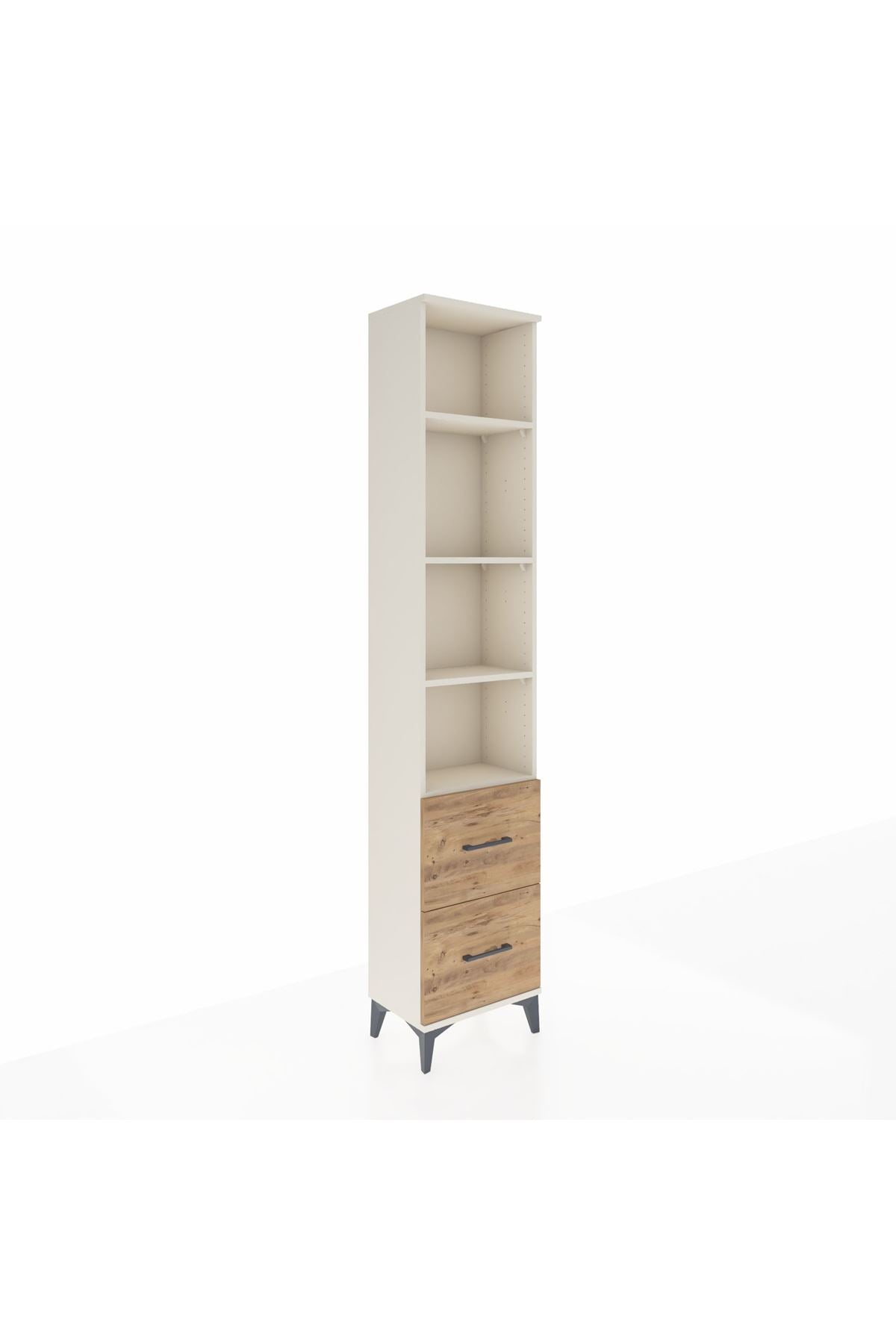 Arges Dolap 4 Raflı 2 Çekmeceli 44x30x221 - S28M182V3A