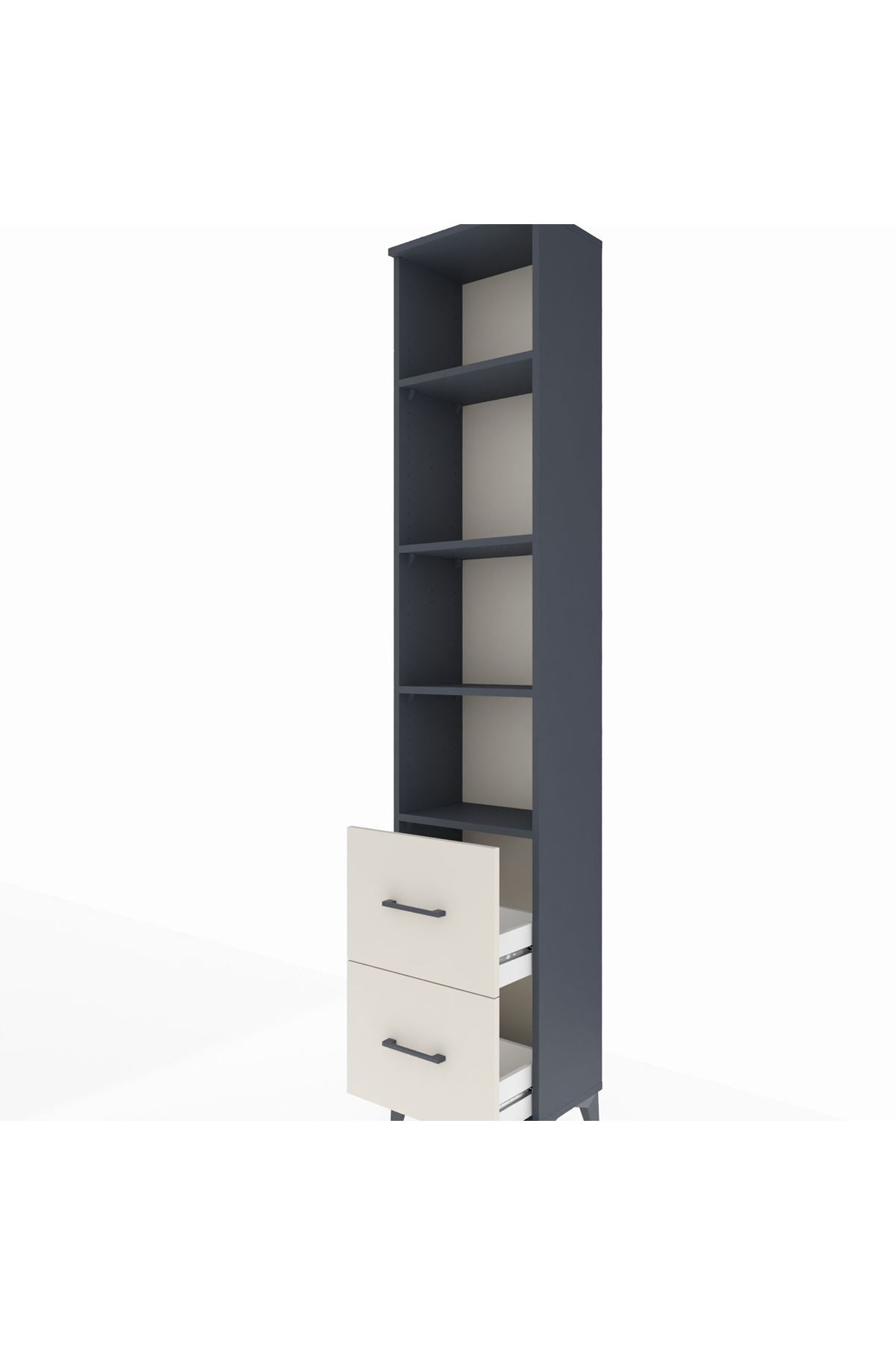Arges Dolap 4 Raflı 2 Çekmeceli 44x30x221 - S28M182V4A