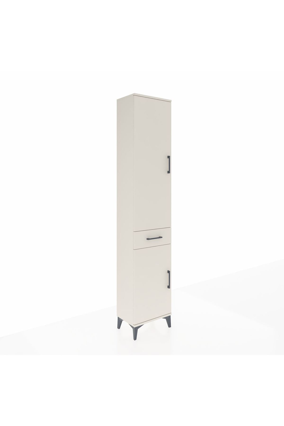Arges Dolap 3 Raflı Tek Çekmeceli Tek Askılı 44x30x221 - S28M183V1A