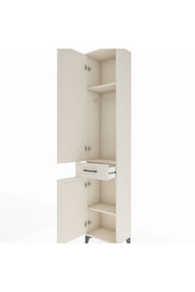 Arges Dolap 3 Raflı Tek Çekmeceli Tek Askılı 44x30x221 - S28M183V1A
