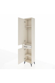 Arges Dolap 3 Raflı Tek Çekmeceli Tek Askılı 44x30x221 - S28M183V1A