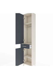 Arges Dolap 3 Raflı Tek Çekmeceli Tek Askılı 44x30x221 - S28M183V2A