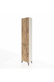 Arges Dolap 3 Raflı Tek Çekmeceli Tek Askılı 44x30x221 - S28M183V3A