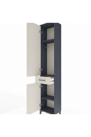 Arges Dolap 3 Raflı Tek Çekmeceli Tek Askılı 44x30x221 - S28M183V4A