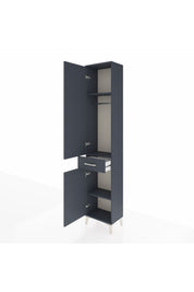 Arges Dolap 3 Raflı Tek Çekmeceli Tek Askılı 44x30x221 - S28M183V5A