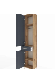 Arges Dolap 3 Raflı Tek Çekmeceli Tek Askılı 44x30x221 - S28M183V8A