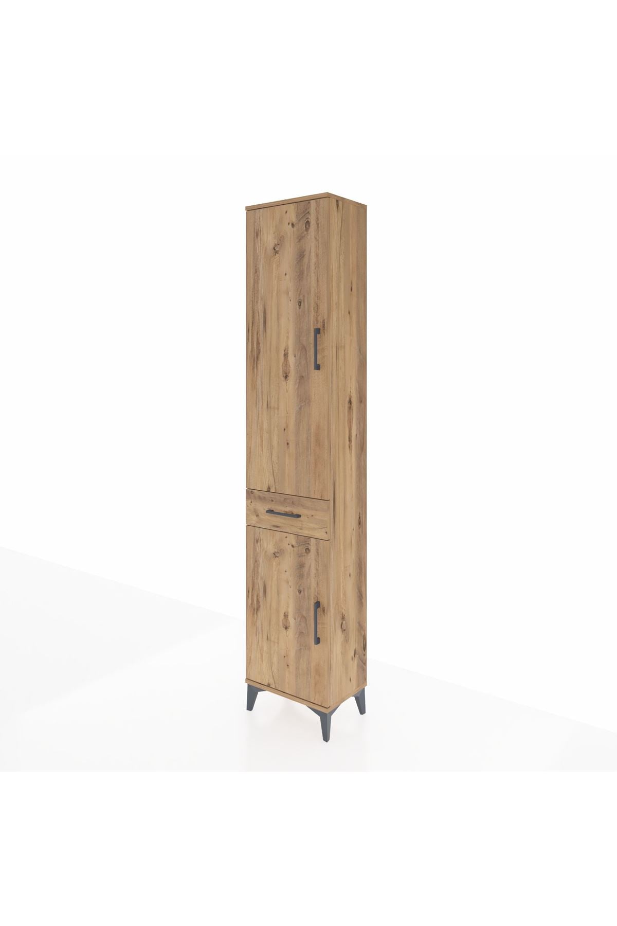 Arges Dolap 3 Raflı Tek Çekmeceli Tek Askılı 44x30x221 - S28M183V9A