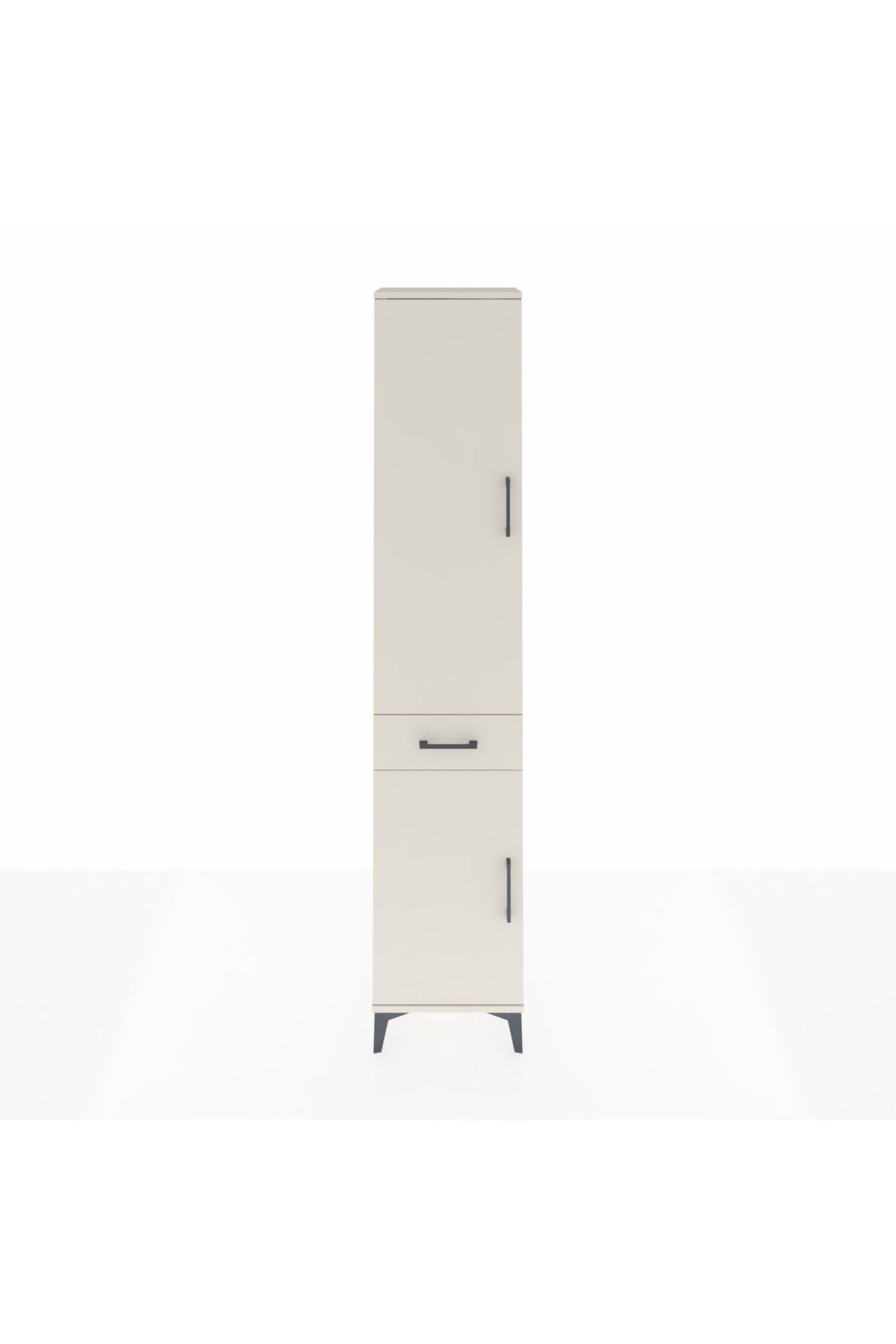 Arges Dolap 4 Raflı Tek Çekmeceli 2 Kapaklı 44x30x221 - S28M184V1A