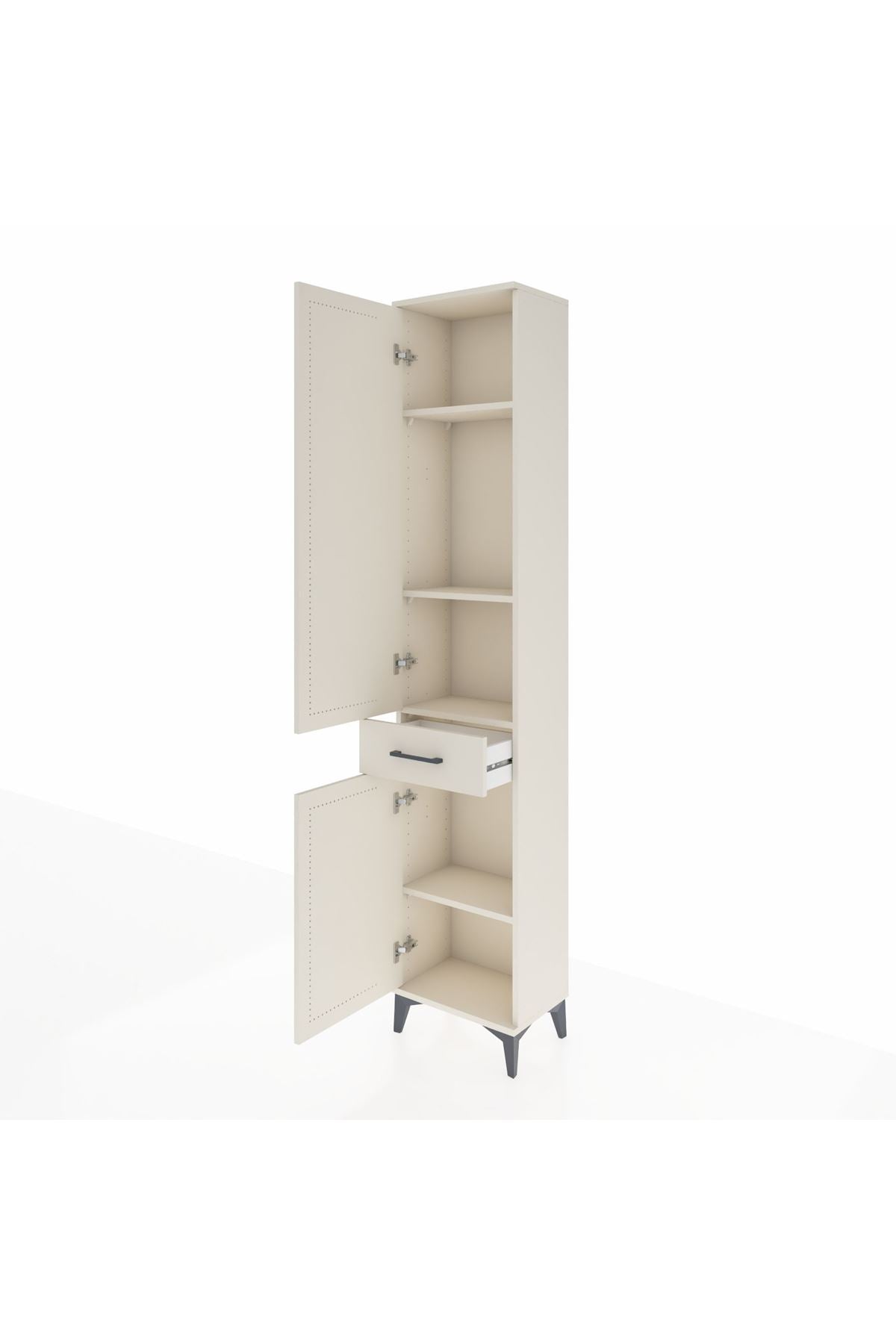 Arges Dolap 4 Raflı Tek Çekmeceli 2 Kapaklı 44x30x221 - S28M184V1A