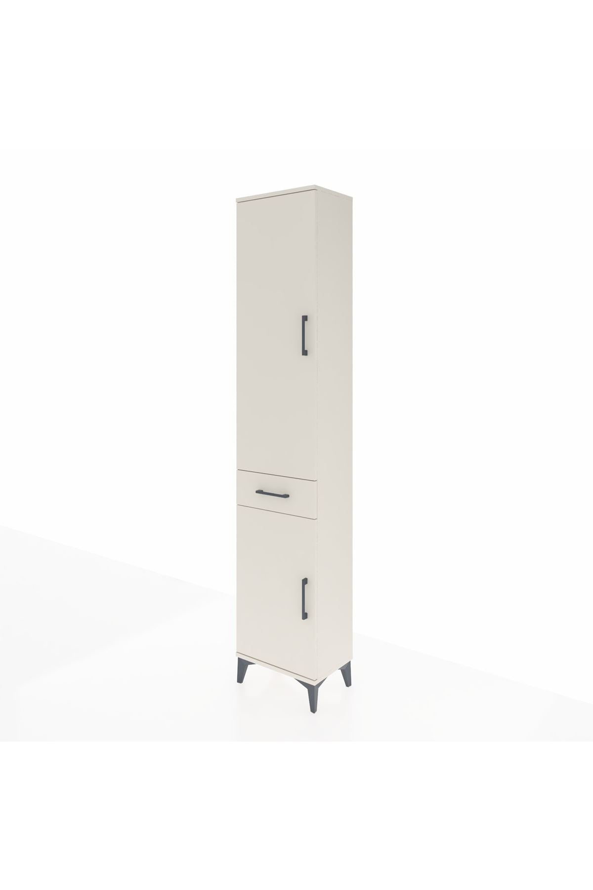 Arges Dolap 4 Raflı Tek Çekmeceli 2 Kapaklı 44x30x221 - S28M184V1A