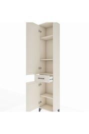 Arges Dolap 4 Raflı Tek Çekmeceli 2 Kapaklı 44x30x221 - S28M184V1A