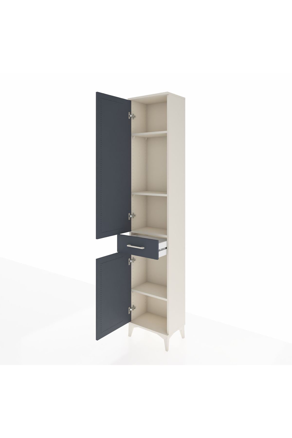 Arges Dolap 4 Raflı Tek Çekmeceli 2 Kapaklı 44x30x221 - S28M184V2A