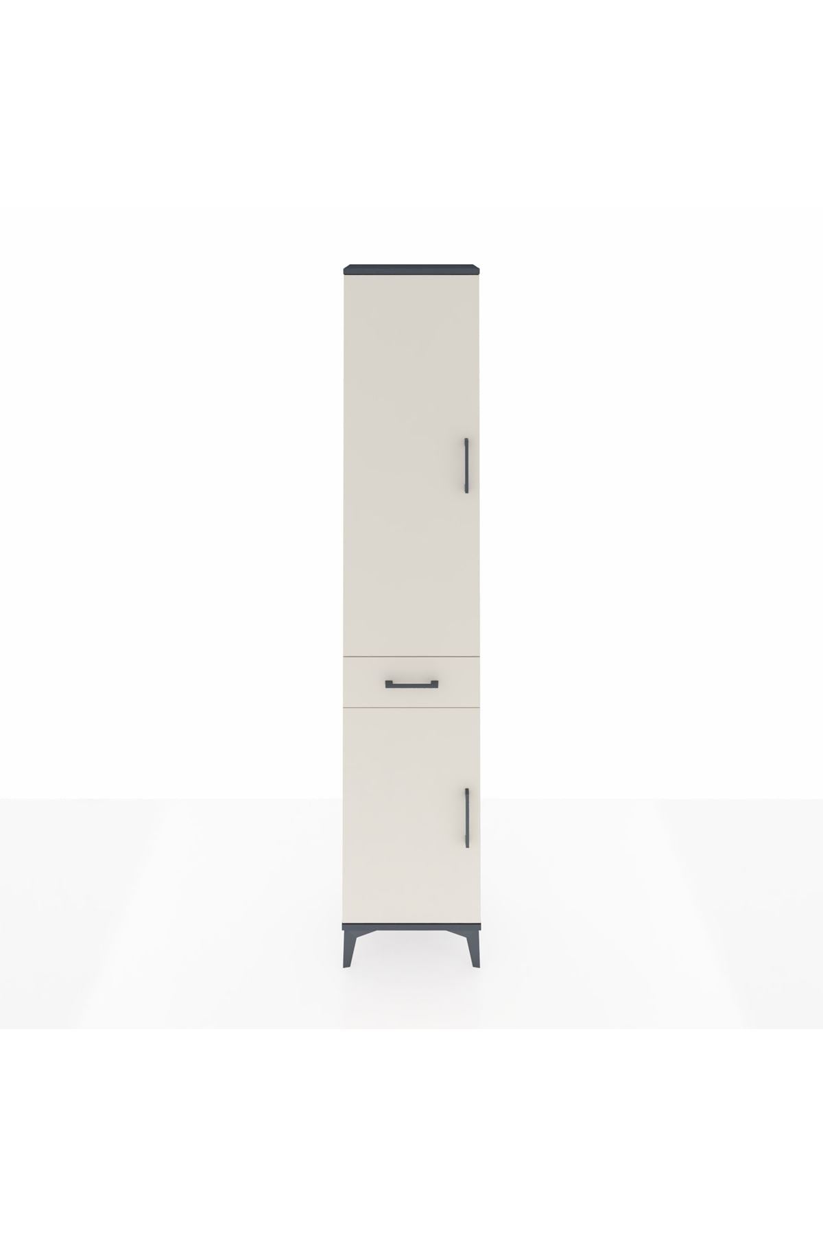 Arges Dolap 4 Raflı Tek Çekmeceli 2 Kapaklı 44x30x221 - S28M184V4A