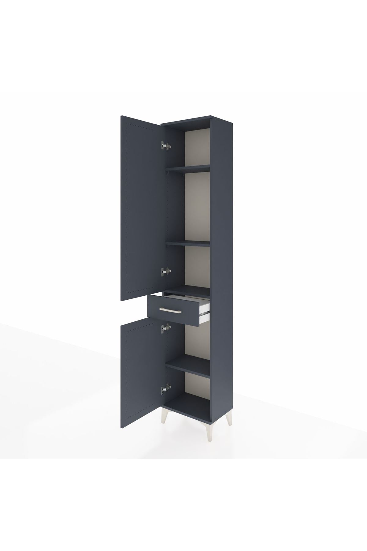 Arges Dolap 4 Raflı Tek Çekmeceli 2 Kapaklı 44x30x221 - S28M184V5A