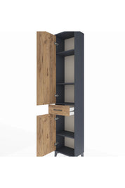 Arges Dolap 4 Raflı Tek Çekmeceli 2 Kapaklı 44x30x221 - S28M184V6A
