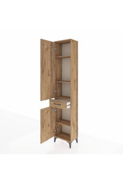 Arges Dolap 4 Raflı Tek Çekmeceli 2 Kapaklı 44x30x221 - S28M184V9A