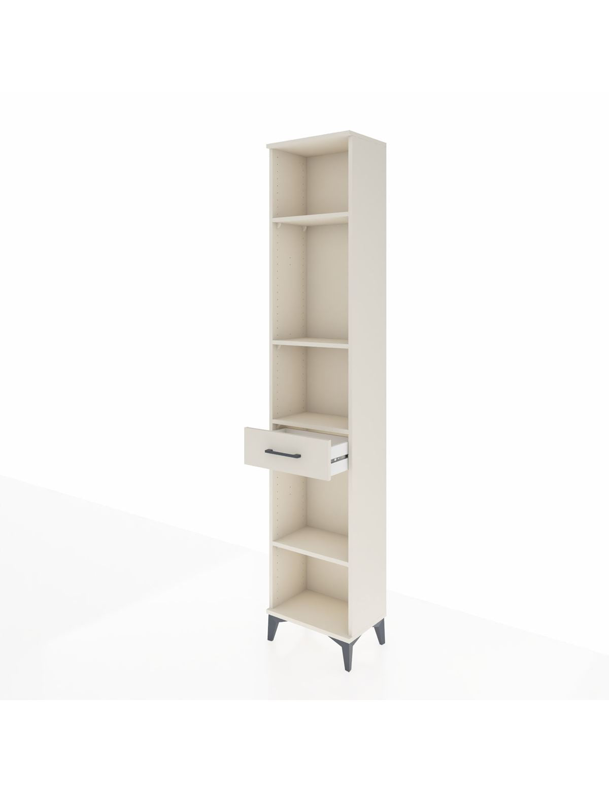 Arges Dolap 4 Raflı Tek Çekmeceli 44x30x221 - S28M185V1A