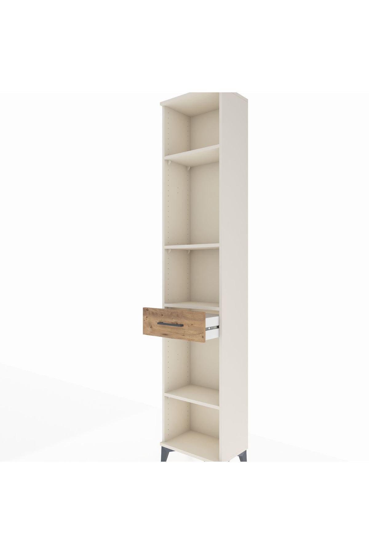 Arges Dolap 4 Raflı Tek Çekmeceli 44x30x221 - S28M185V3A