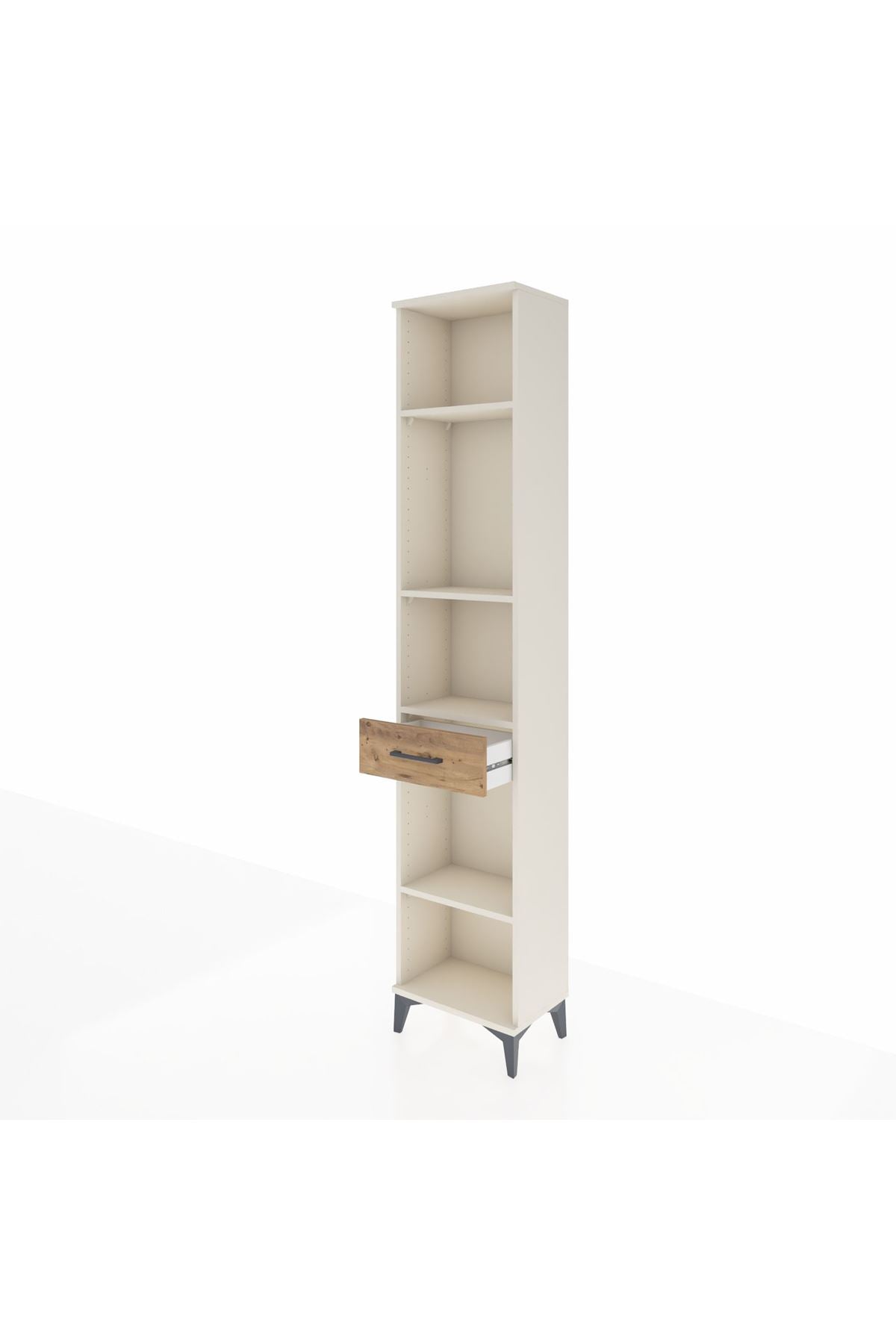 Arges Dolap 4 Raflı Tek Çekmeceli 44x30x221 - S28M185V3A