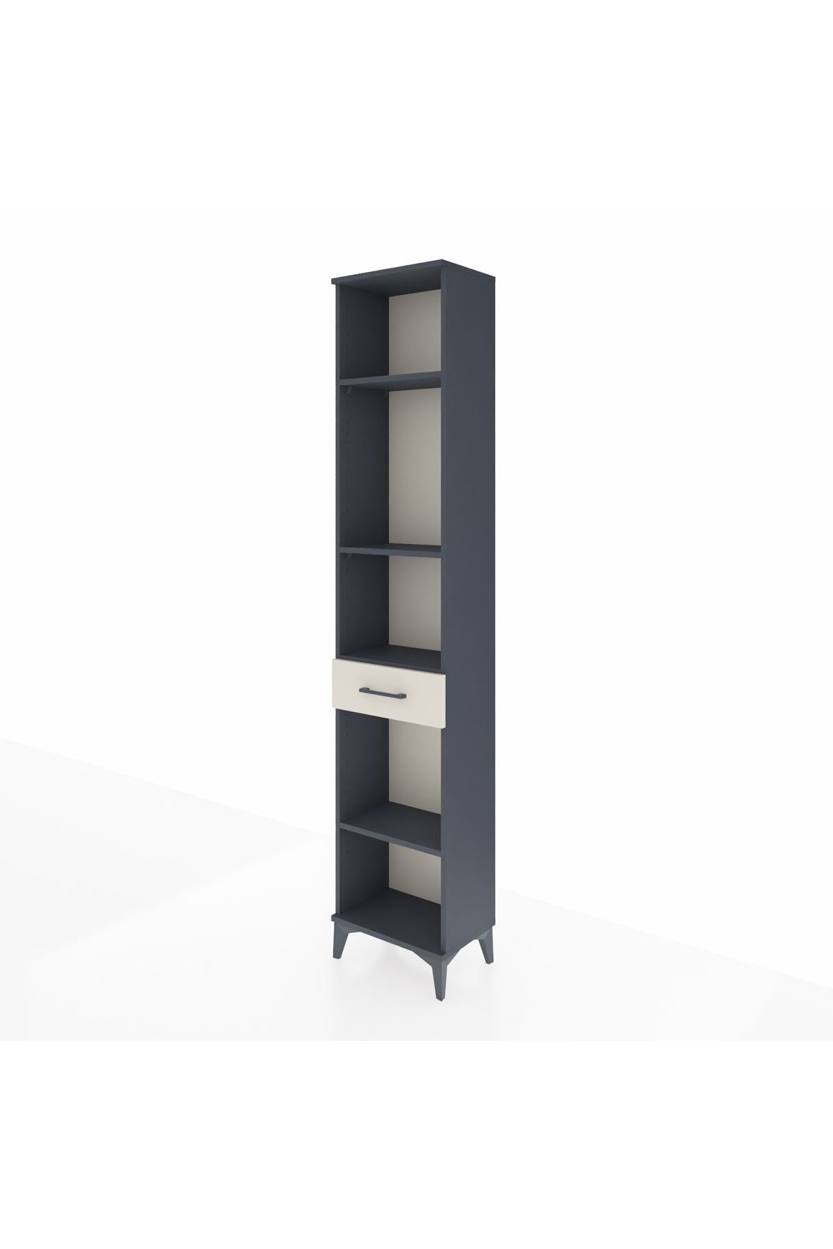 Arges Dolap 4 Raflı Tek Çekmeceli 44x30x221 - S28M185V4A