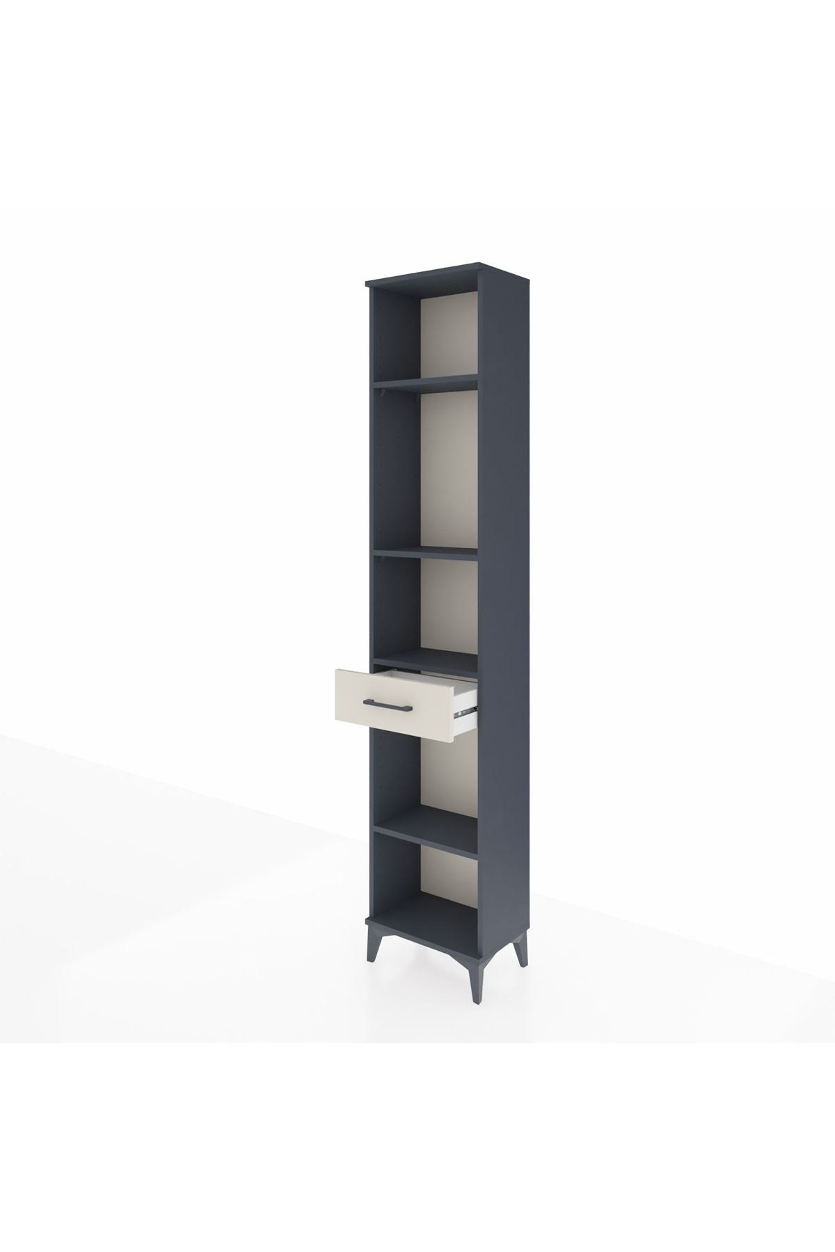 Arges Dolap 4 Raflı Tek Çekmeceli 44x30x221 - S28M185V4A