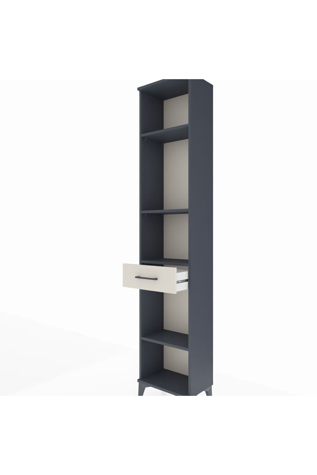 Arges Dolap 4 Raflı Tek Çekmeceli 44x30x221 - S28M185V4A