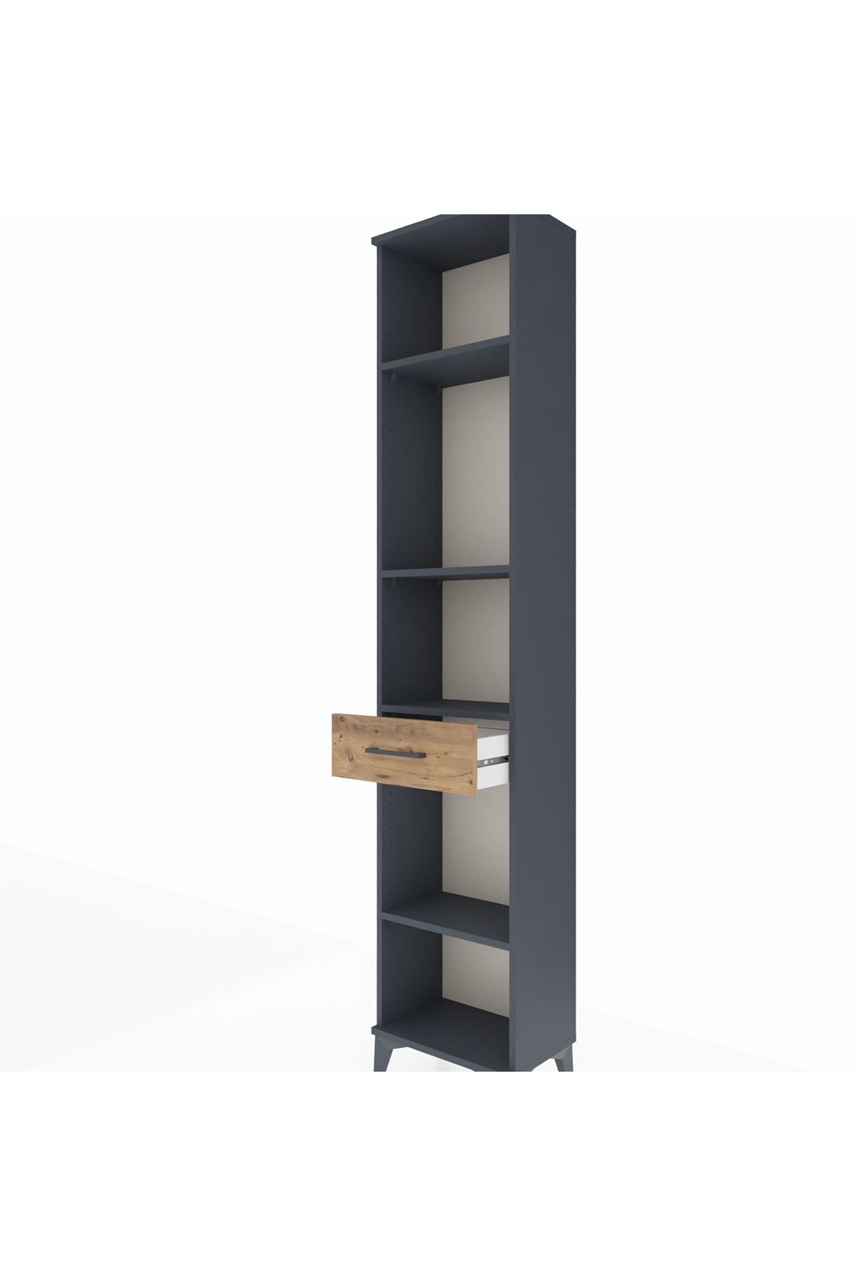 Arges Dolap 4 Raflı Tek Çekmeceli 44x30x221 - S28M185V6A