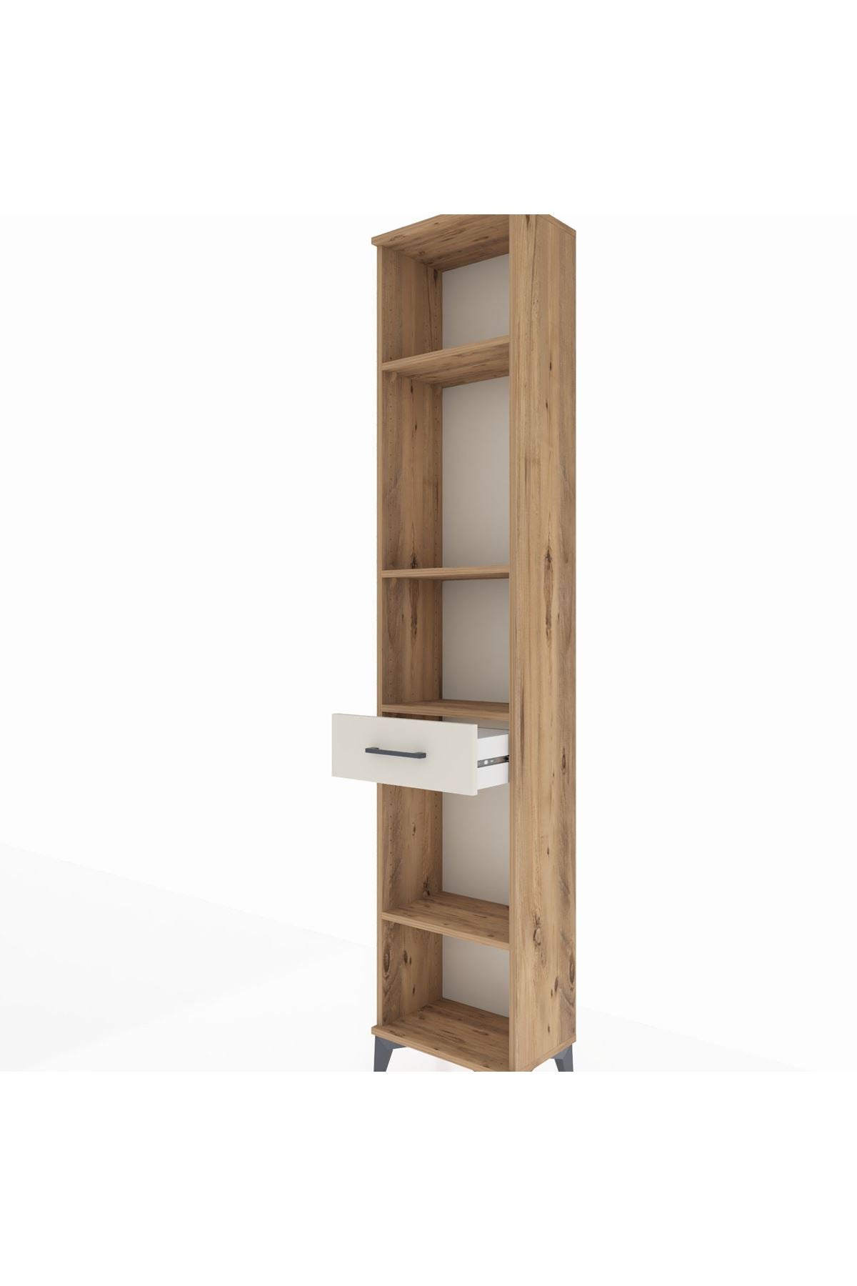 Arges Dolap 4 Raflı Tek Çekmeceli 44x30x221 - S28M185V7A
