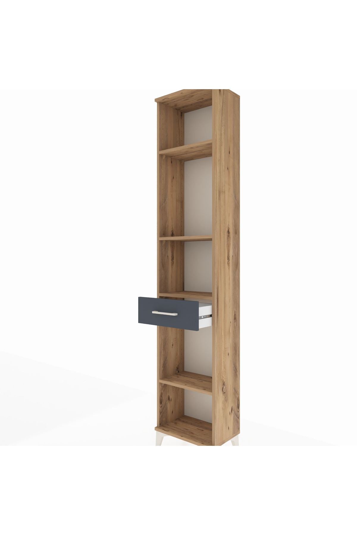 Arges Dolap 4 Raflı Tek Çekmeceli 44x30x221 - S28M185V8A