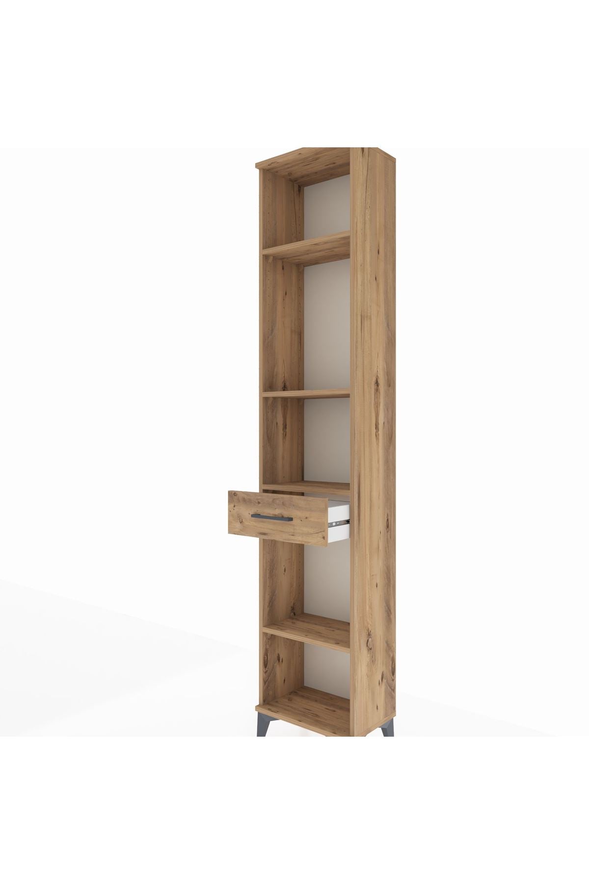 Arges Dolap 4 Raflı Tek Çekmeceli 44x30x221 - S28M185V9A