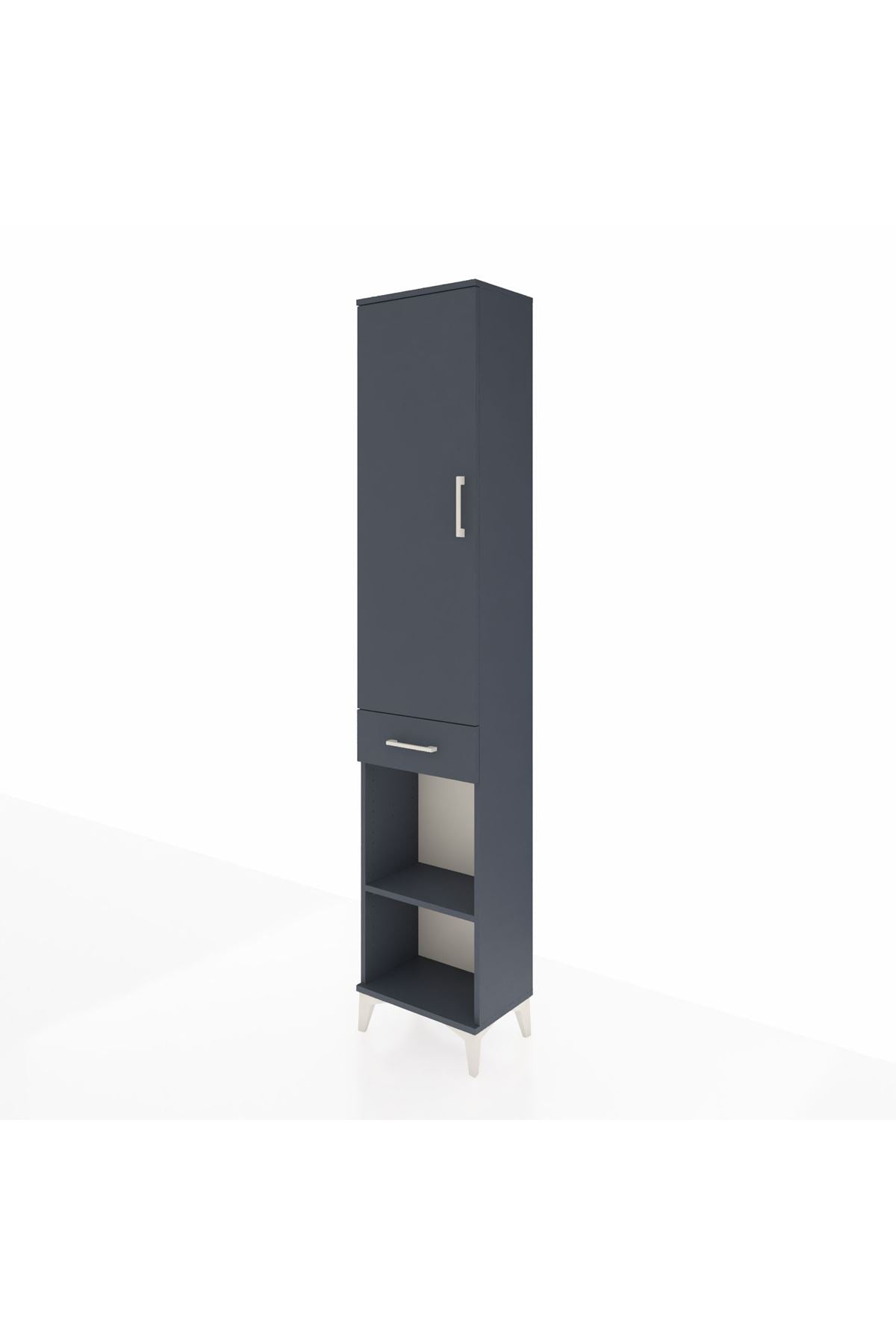 Arges Dolap 3 Raflı Tek Çekmeceli Tek Askılı 44x30x221 - S28M186V5A