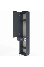 Arges Dolap 3 Raflı Tek Çekmeceli Tek Askılı 44x30x221 - S28M186V5A
