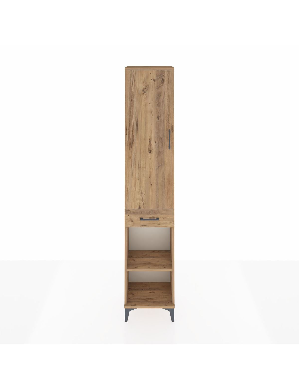 Arges Dolap 3 Raflı Tek Çekmeceli Tek Askılı 44x30x221 - S28M186V9A