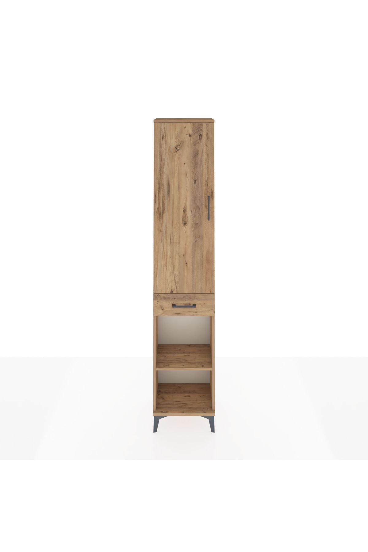 Arges Dolap 3 Raflı Tek Çekmeceli Tek Askılı 44x30x221 - S28M186V9A