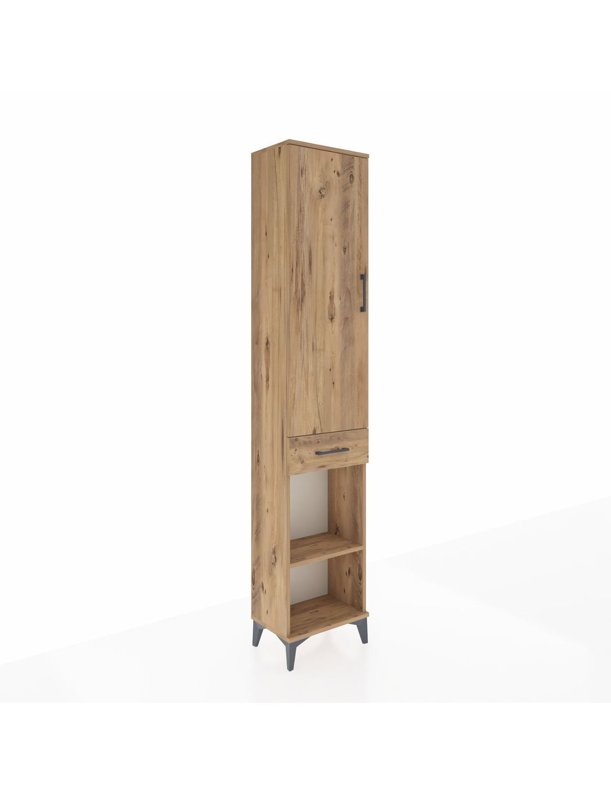 Arges Dolap 3 Raflı Tek Çekmeceli Tek Askılı 44x30x221 - S28M186V9A