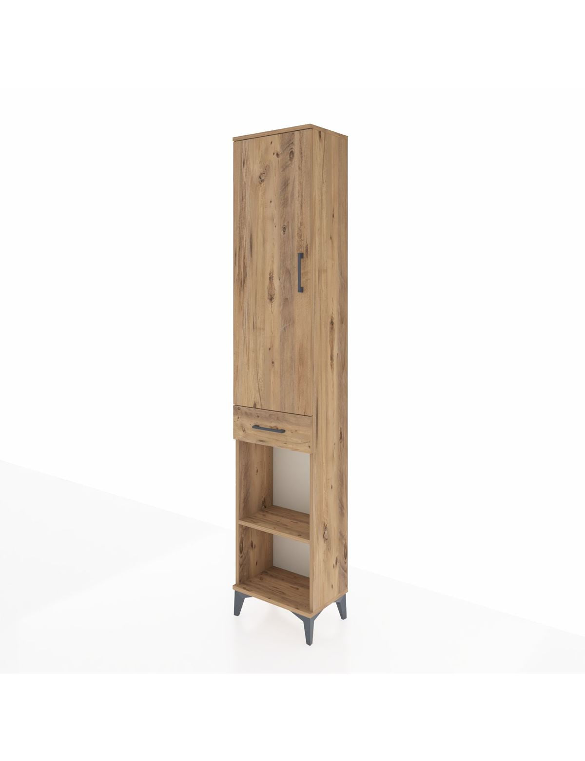 Arges Dolap 3 Raflı Tek Çekmeceli Tek Askılı 44x30x221 - S28M186V9A