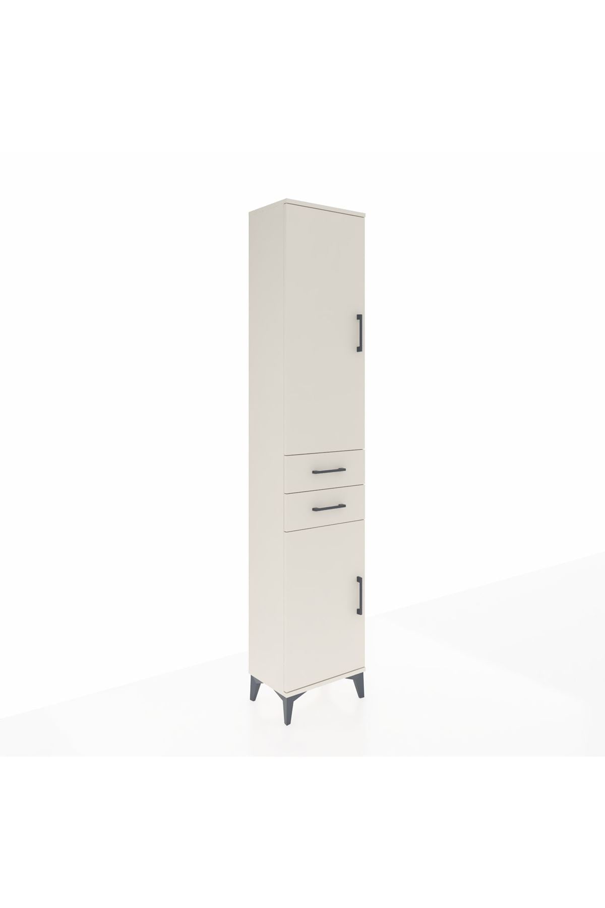 Arges Dolap 3 Raflı 2 Çekmeceli Tek Askılı 44x30x221 - S28M187V1A