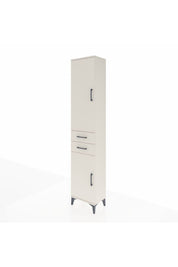 Arges Dolap 3 Raflı 2 Çekmeceli Tek Askılı 44x30x221 - S28M187V1A