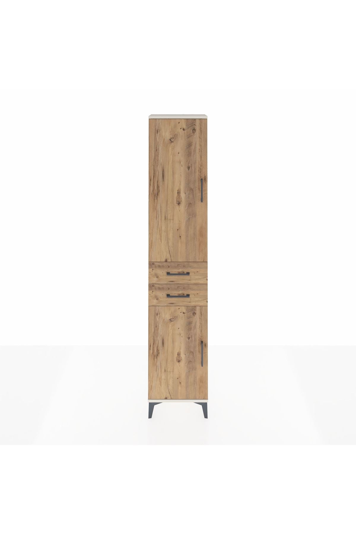 Arges Dolap 3 Raflı 2 Çekmeceli Tek Askılı 44x30x221 - S28M187V3A