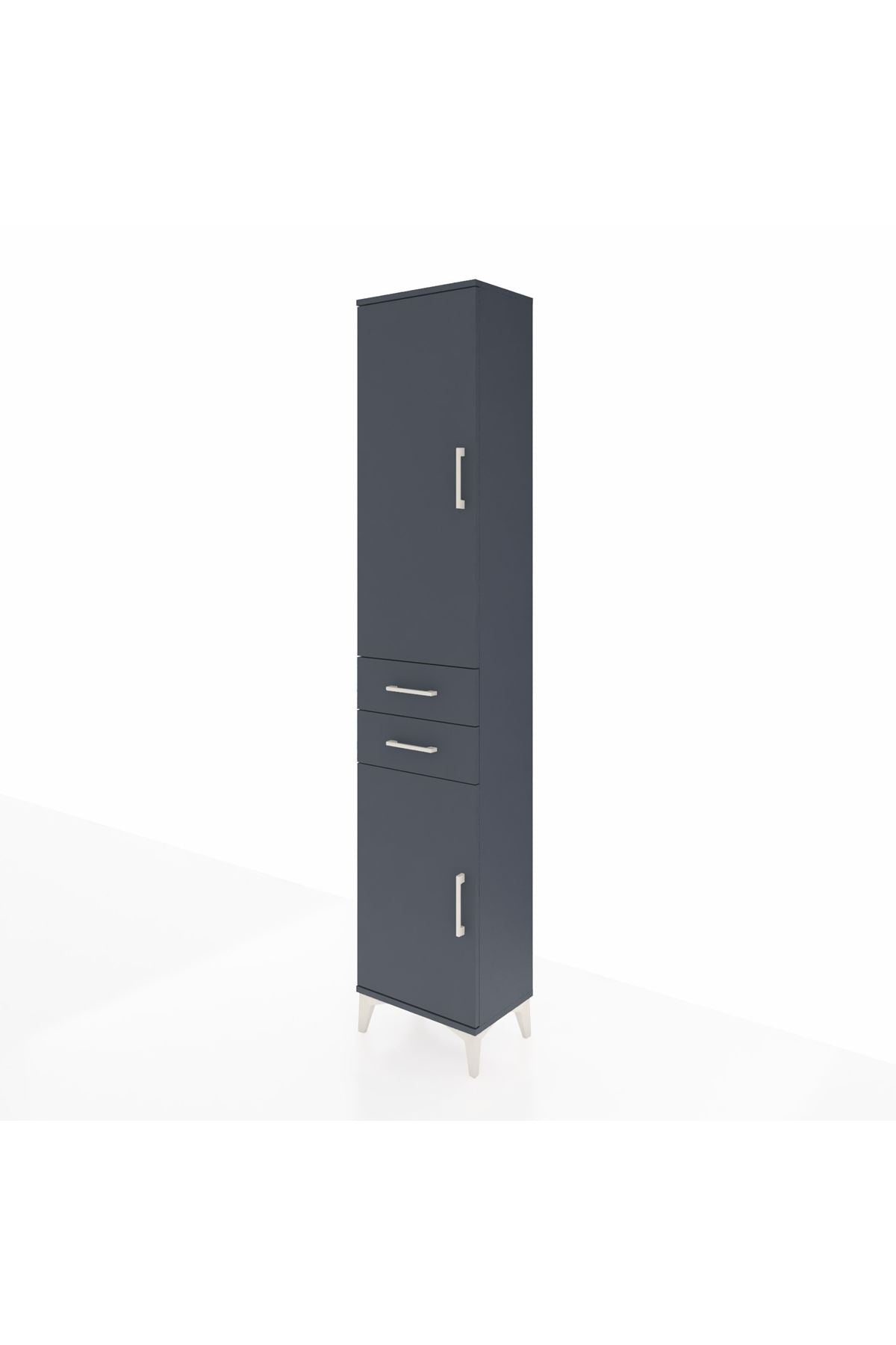 Arges Dolap 3 Raflı 2 Çekmeceli Tek Askılı 44x30x221 - S28M187V5A