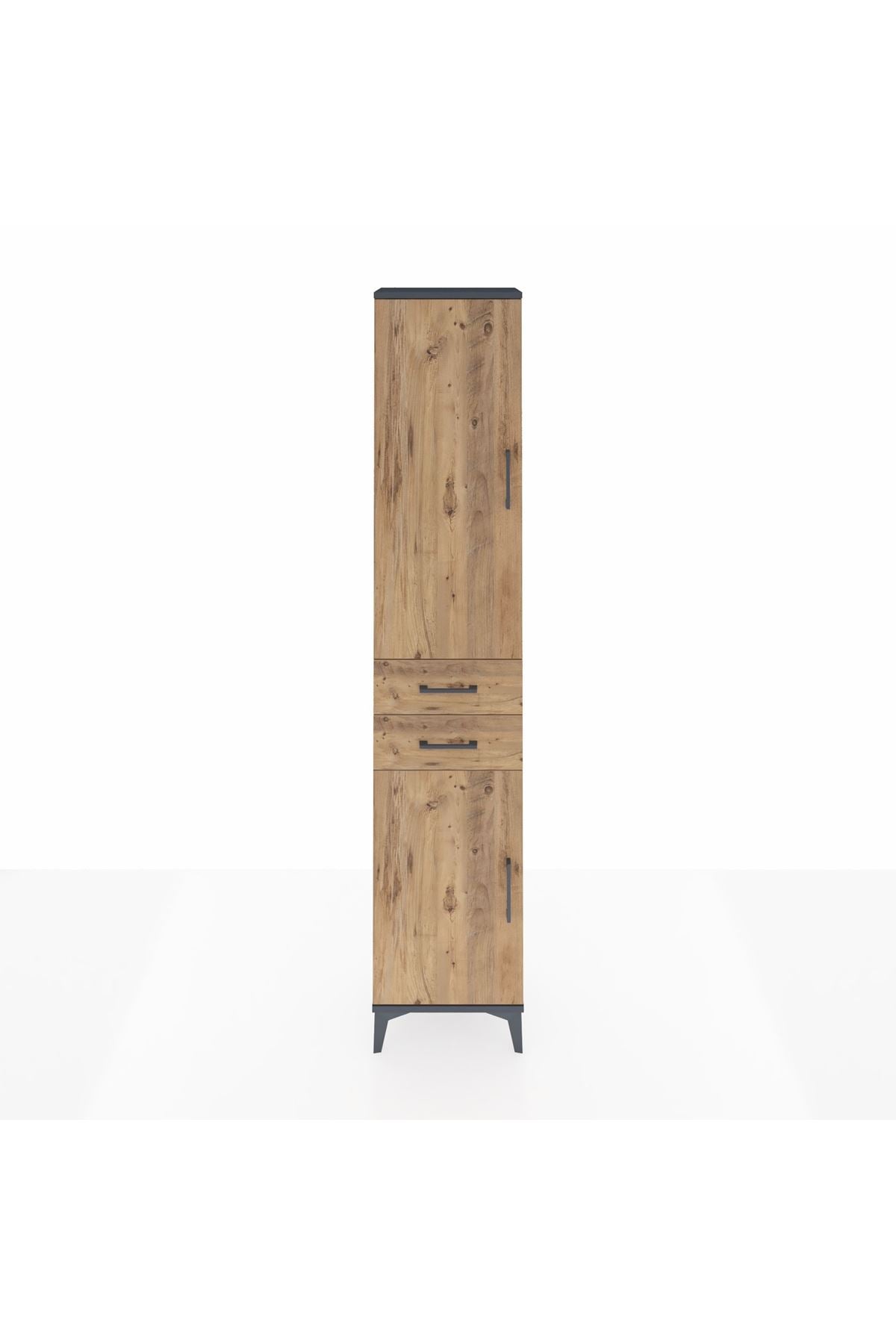 Arges Dolap 3 Raflı 2 Çekmeceli Tek Askılı 44x30x221 - S28M187V6A